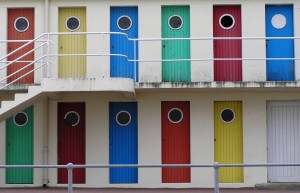 Portes colorées