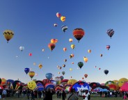 Champ de montgolfières