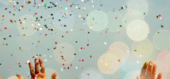 Pluie de confettis
