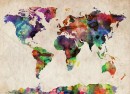 Carte du monde colorée